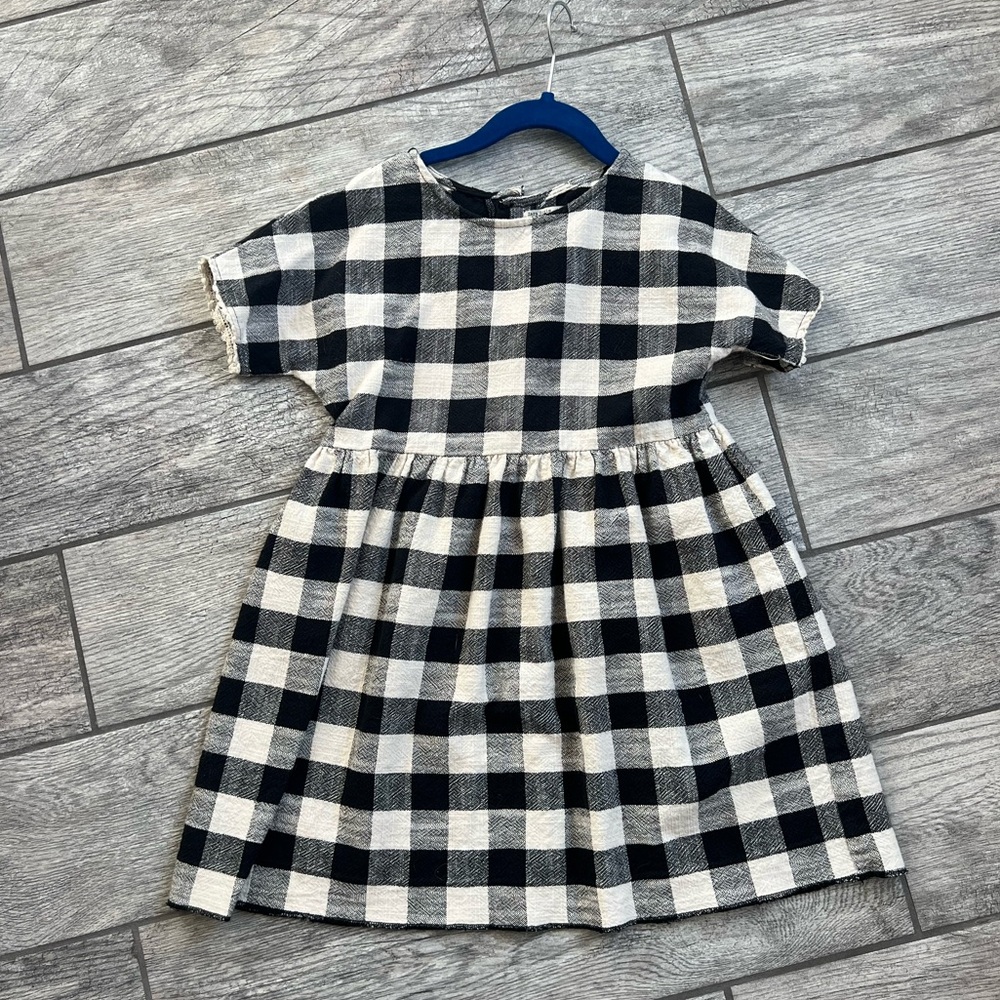 Zara Girls black and white dress size 7